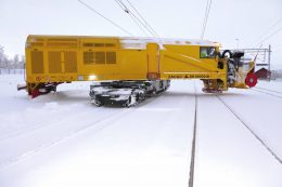Eine Schneefrässchleuder für der Erzbahn