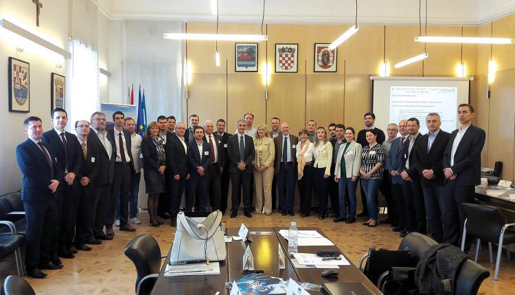 Workshop in Vukovar, Kroatien im April 2017, Austausch zu den Schwerpunkten der EUSDR zur Wettbewerbsfähigkeit und Internationalisierung von KMU im Bereich Bioökonomie in der Donauregion