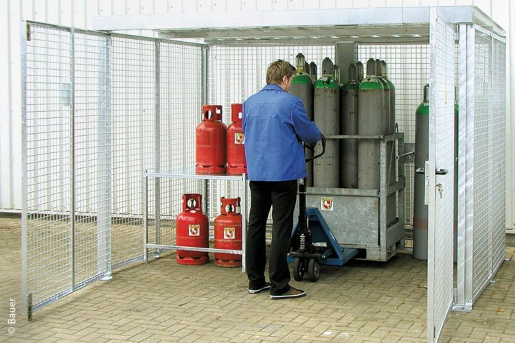 Containertyp GFC-M zur vorschriftsmäßigen Lagerung von Gasflaschen