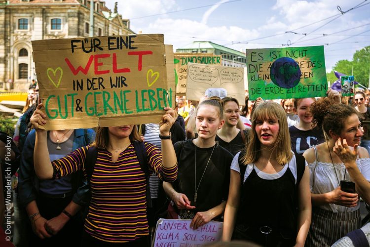 In vielen Städten und Kommunen setzen sich immer mehr junge Menschen für den Klimaschutz ein.