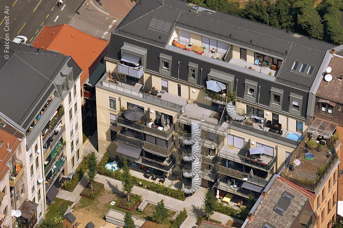 Moderne Wohnanlage mit Innenhof in Fürth