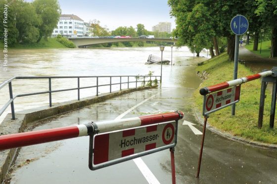 Hochwasser in Ulm an der Donau Anfang Juni 2013