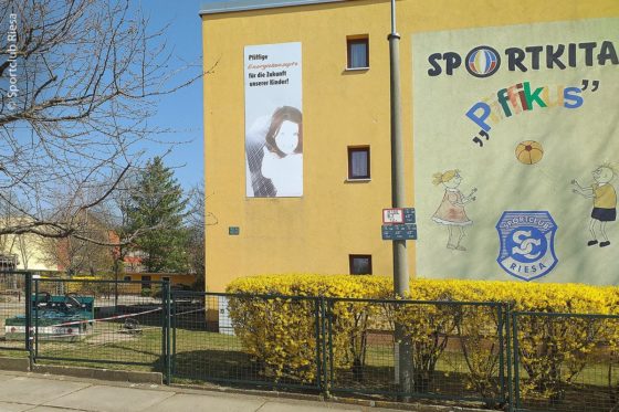 Seit 2002 ist auch der Kindergarten „Pfiffikus“ Teil des Sportclubs in Riesa.