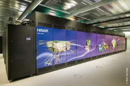 Der Supercomputer Hawk ist Teil des Höchstleistungsrechenzentrums an der Universität Stuttgart.