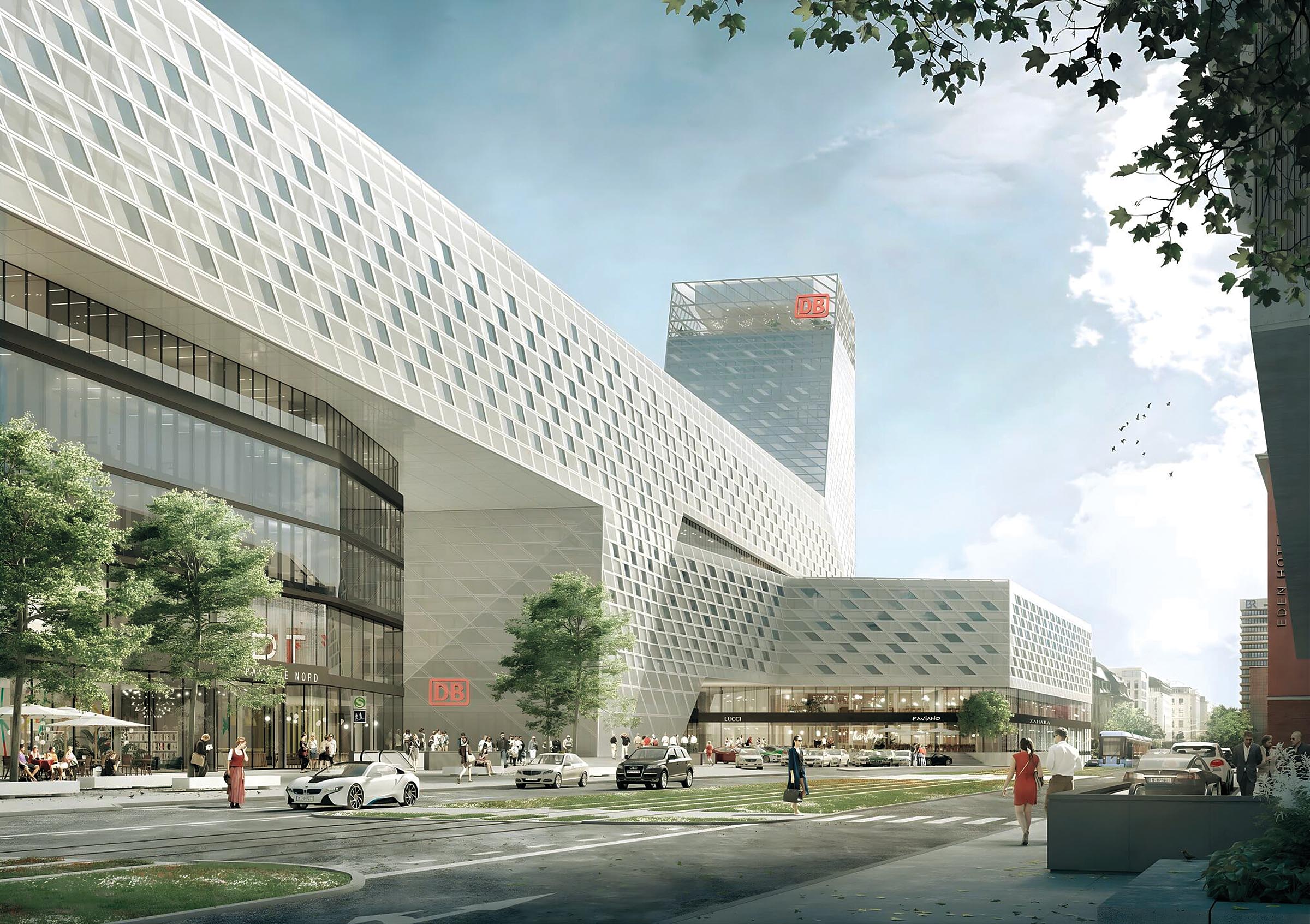 Visualisierung des geplanten Hauptbahnhof in München