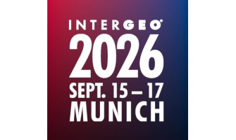 Logo der Fachmesse intergeo 2026 in München.