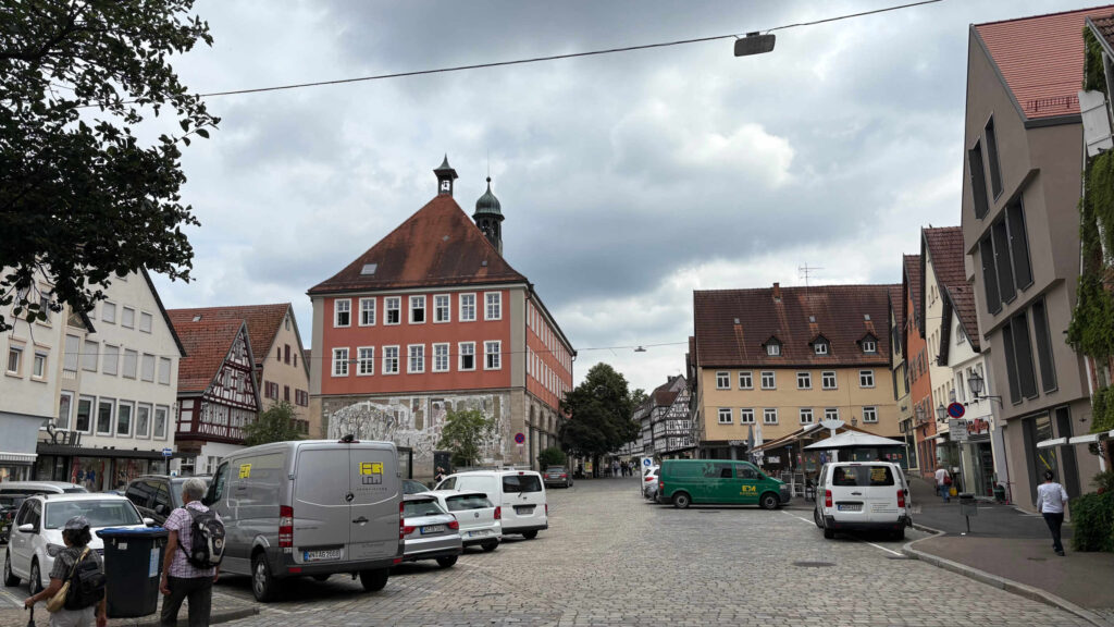 Schorndorf Altstadt: Unterer Marktplatz heute